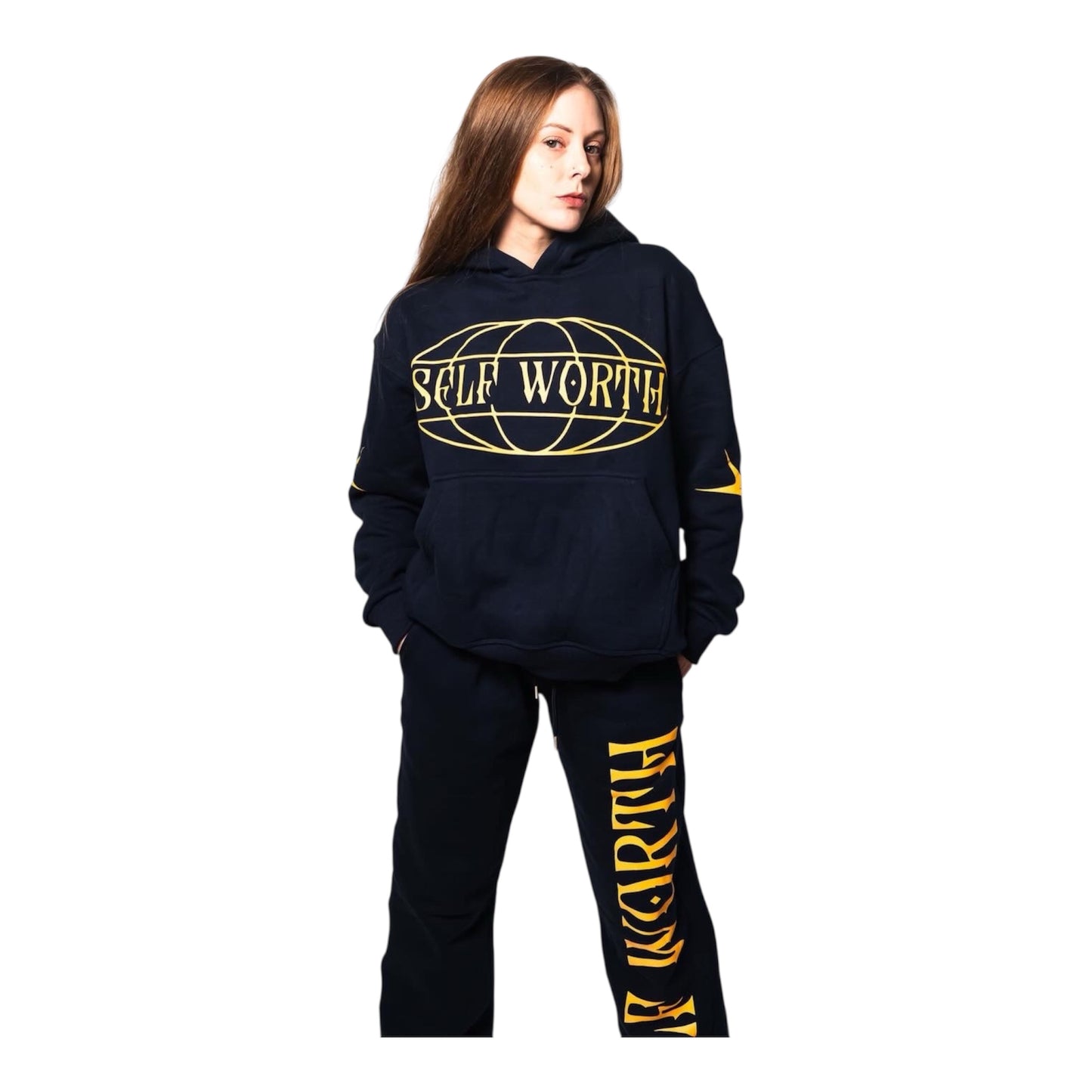 Self Worth Sweatsuits (Navy Blue) (Pre-Order)