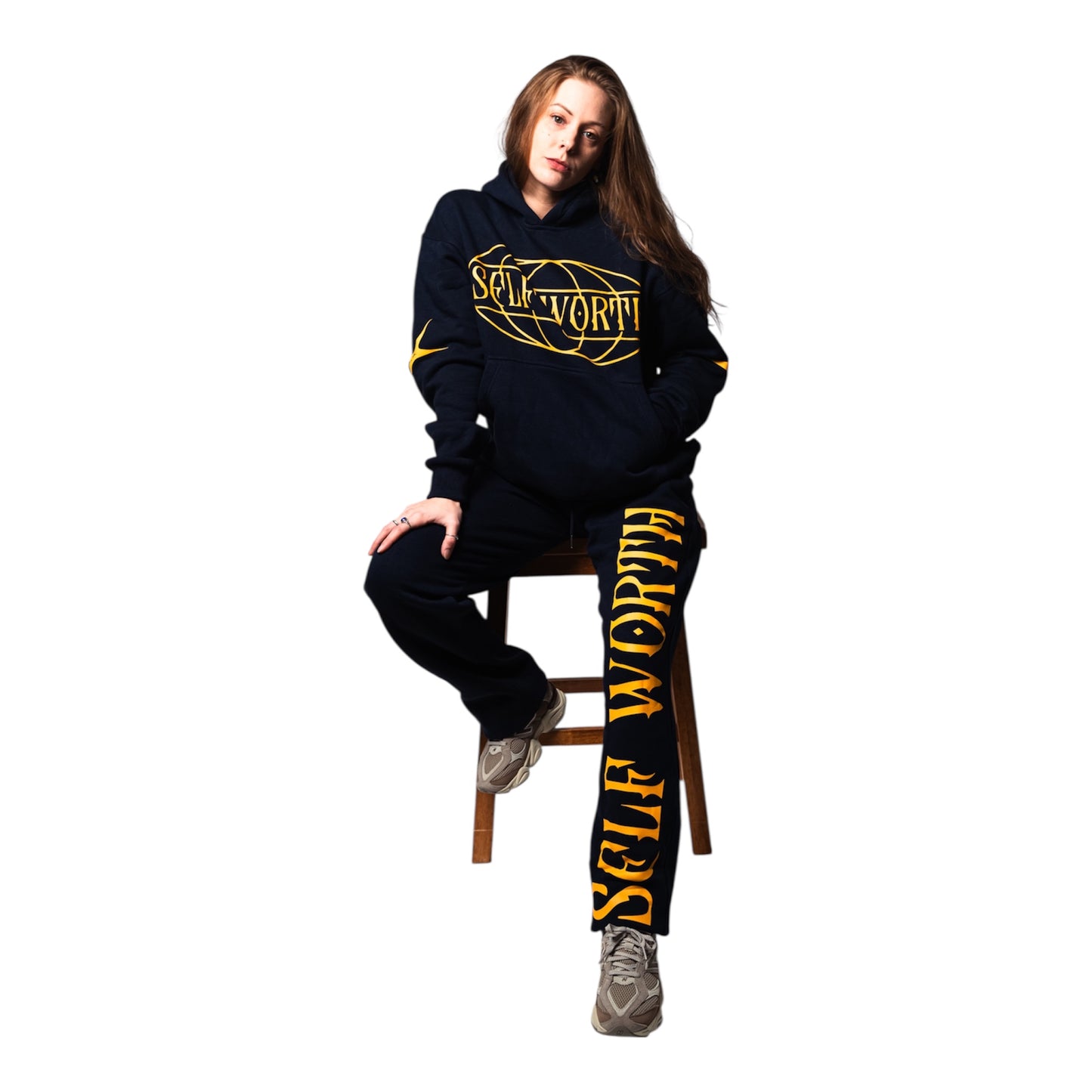 Self Worth Sweatsuits (Navy Blue) (Pre-Order)